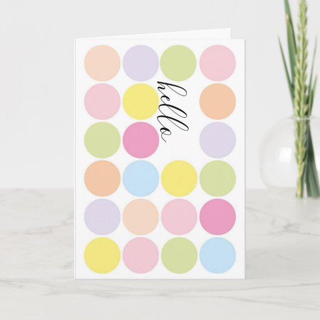 hej "tänker på dig" hälsningskort kort (Framsida)