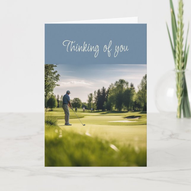 Hej tänker på er Golfer på Golfkursen Kort (Framsida)