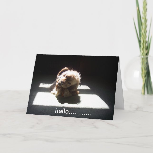 HEJ, TÄNKNING AV VÄNNER ELLER FAMILJ KORT (Framsida)