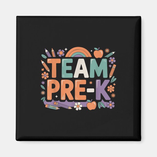 Hej Team före k Back to school Roligt för lilla le Magnet (Framsidan)