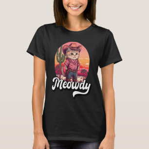 Hej Texas Katt Meme Country Musik Cowgirl Söt C T Shirt