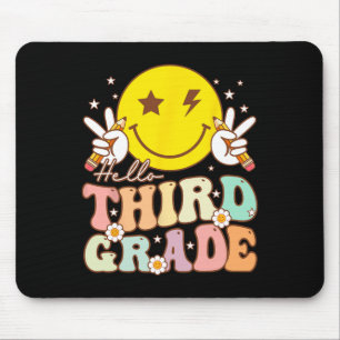 Hej Third Grade Hippie Smile Face 3:e klass Byck Musmatta