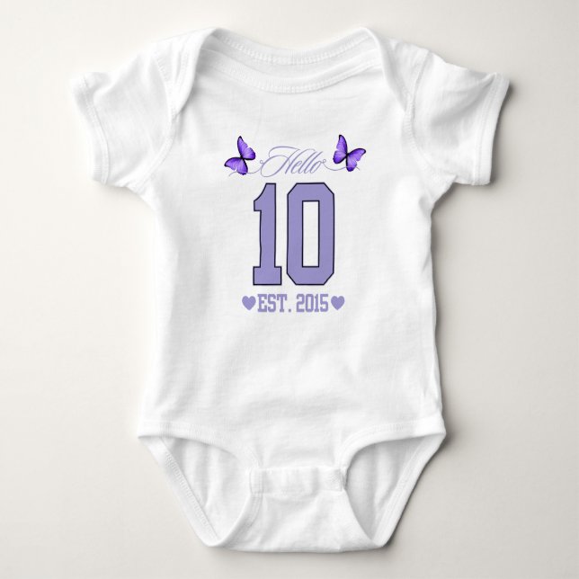 Hej tio siffror Cute Coquette 10th Birthday Girl T Shirt (Framsida)