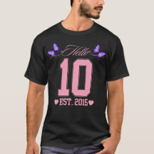 Hej tio siffror Cute Coquette 10th Birthday Girl