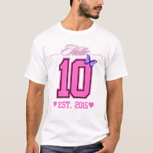 Hej tio siffror Cute Coquette 10th Birthday Girl