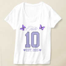 Hej tio siffror Cute Coquette 10th Birthday Girl