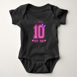 Hej tio siffror Cute Coquette 10th Birthday Girl T Shirt
