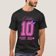 Hej tio siffror Cute Coquette 10th Birthday Girl
