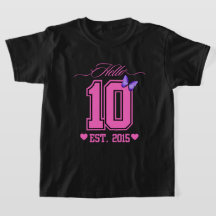 Hej tio siffror Cute Coquette 10th Birthday Girl