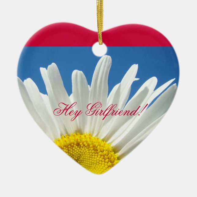 Hej tjej! Du är de bästa prydnader Julgransprydnad Keramik (Framsidan)