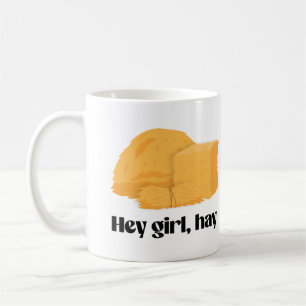 Hej tjej, hö kaffemugg