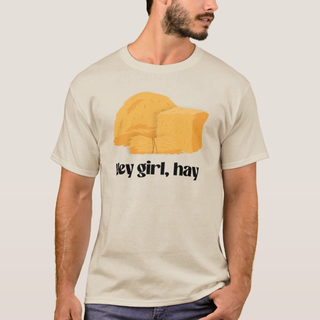 Hej tjej, hö t shirt (Framsida)