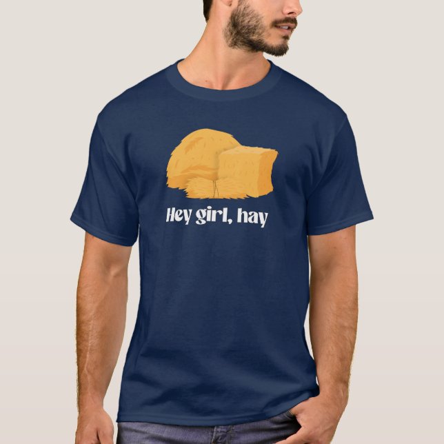 Hej tjej, hö t shirt (Framsida)
