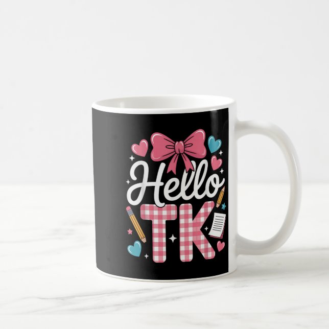 Hej Tk Funny Cute Back to school Transitional Ki Kaffemugg (Höger)