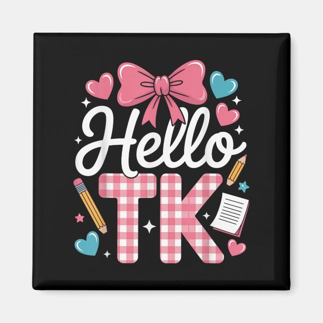Hej Tk Funny Cute Back to school Transitional Ki Magnet (Framsidan)