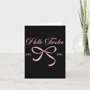 Hej Tolv Est 2013 12:e Birthday Girl Coquette Kort