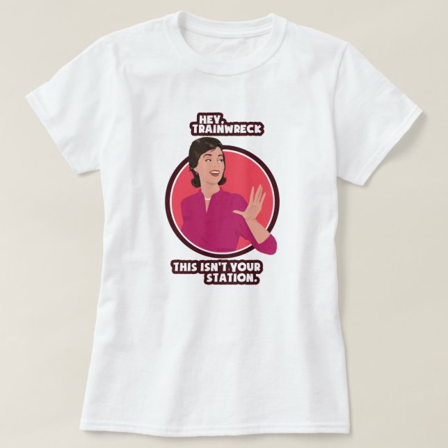 Hej, trainwreck. t shirt (Design framsida)