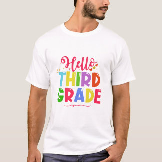 Hej Tredje Klass-Back to school-skolans tredje dag T Shirt