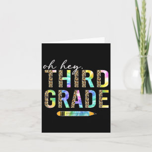 Hej, tredje Klass Back to school Studenter 3:e Gra Kort