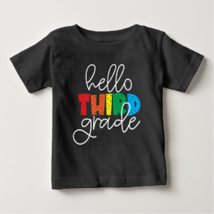 Hej Tredje Klass - Cute Colorful Back to school T Shirt