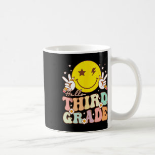 Hej Tredje Klass Hippie Smile Ansikte tredje Klass Kaffemugg
