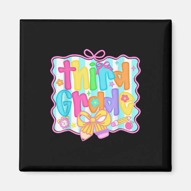 Hej Tredje Klass-Klass-teamet Back to school Te Magnet (Framsidan)