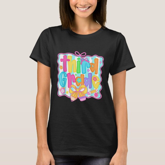 Hej Tredje Klass-Klass-teamet Back to school Te T Shirt (Framsida)