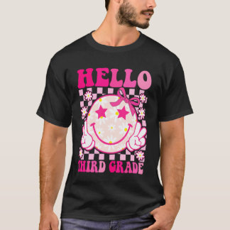Hej Tredje Klass Kokett Båge Tillbaka Till Skolan T Shirt