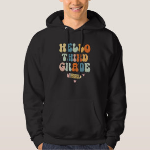 Hej Tredje Klass Lärare Tillbaka Till Skolan Vinta Hoodie