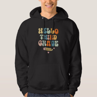 Hej Tredje Klass Lärare Tillbaka Till Skolan Vinta Hoodie