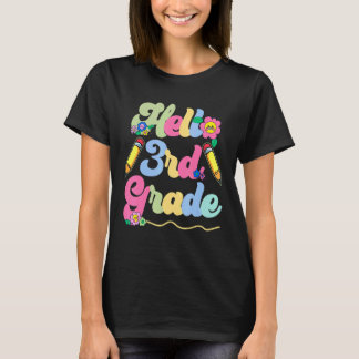Hej Tredje Klass-läraren Kids Back to school Tredj T Shirt