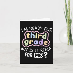 Hej Tredje Klass-Redot för tredje Back to school Kort