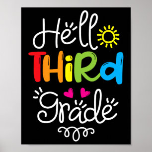 Hej Tredje Klass-Roligten Back to school Gi tredje Poster