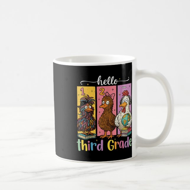 Hej Tredje Klass T-Shirt  Kaffemugg (Höger)