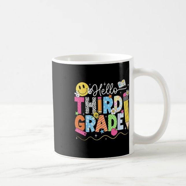Hej Tredje Klass Team 3:e Klass Tillbaka Till Skol Kaffemugg (Höger)