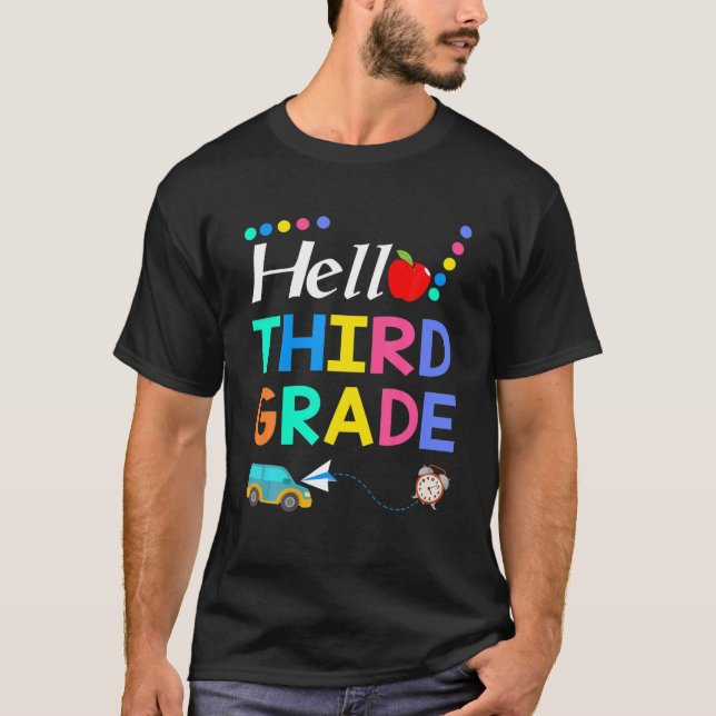 Hej Tredje Klass-teamet 3Rd Klass Back to school T Shirt (Framsida)