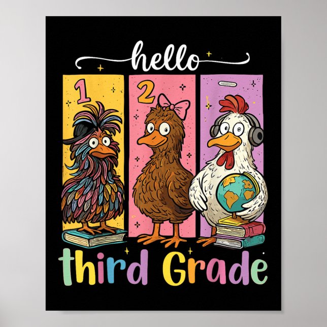 Hej Tredje Klass Tröja  Poster (Framsidan)