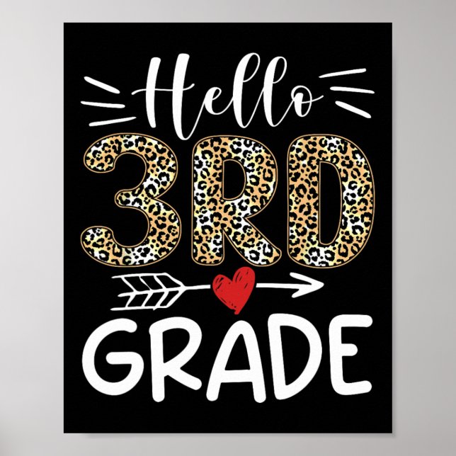 Hej Tredje Klassens Leopard 1:a Skoldagen Team 3 Poster (Framsidan)