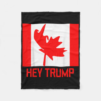 Hej Trump Kanada Canadians for Trump Funny Design Fleecefilt