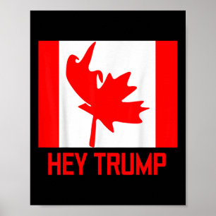 Hej Trump Kanada Canadians for Trump Funny Design Poster