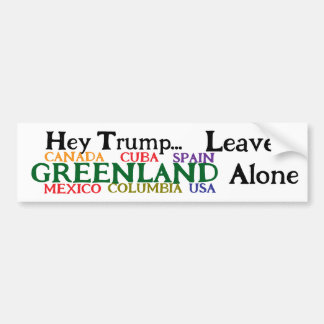 Hej Trump, Lämna Grönland ifred Bildekal