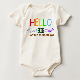 Hej Underbar Big World Cute Baby Organic Shirt Tröja