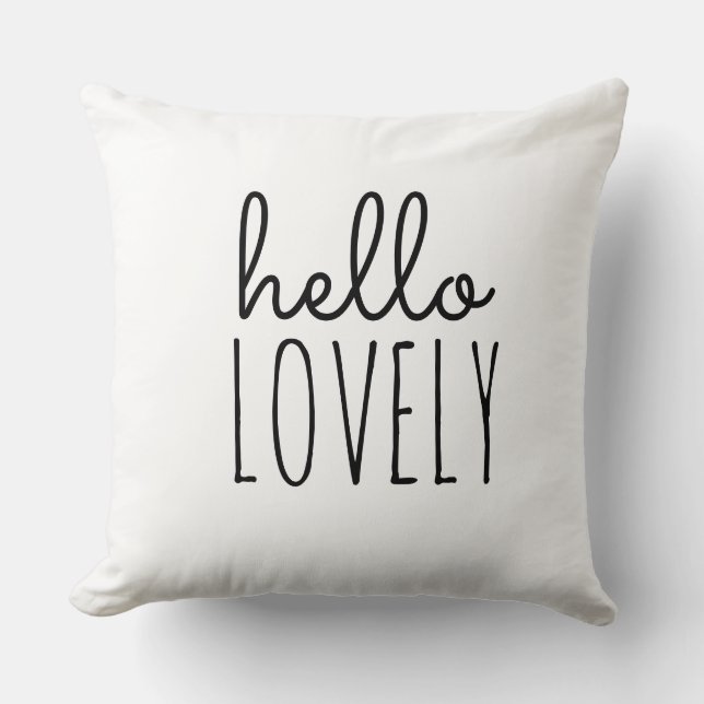 hej underbar chic trendig kärlek design Dekorativ  Kudde (Framsida)