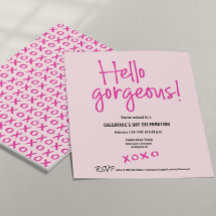 Hej underbar Galentine's Day xoxo rosa anpassad