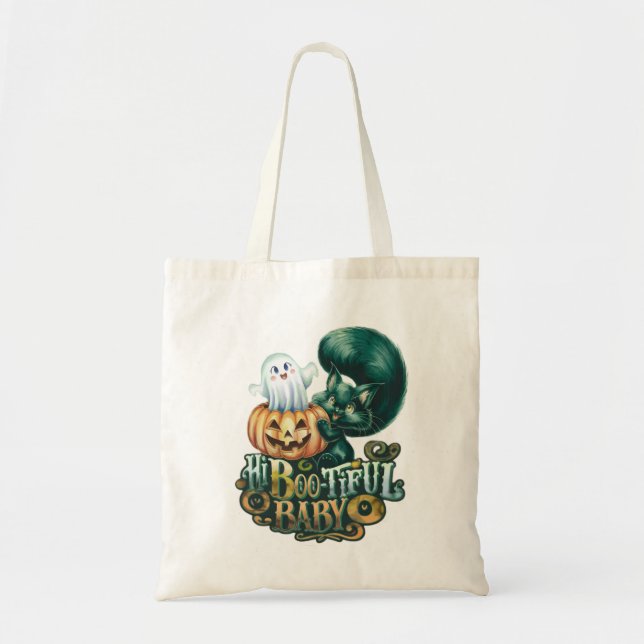 Hej Vacker Baby Halloween Katt Tygkasse (Framsidan)