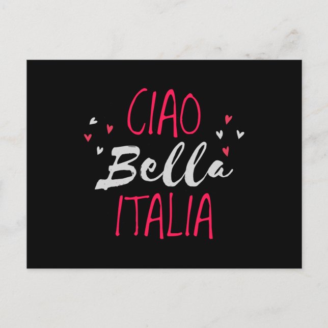 Hej vacker Italien Vykort (Framsida)