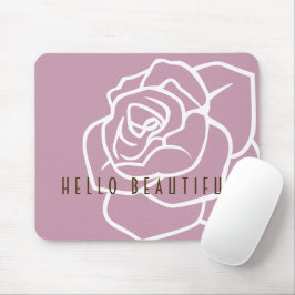 Hej vacker - Modern Chic Rosa ros Musmatta