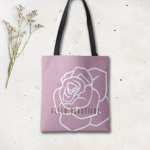 Hej Vacker - Modern Chic Rosa Ros Tygkasse