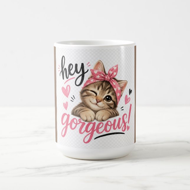 Hej Vacker Söt Katts Design Kaffemugg (Center)