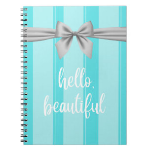 "Hej vacker" Tiffany Inspired Notebook Anteckningsbok